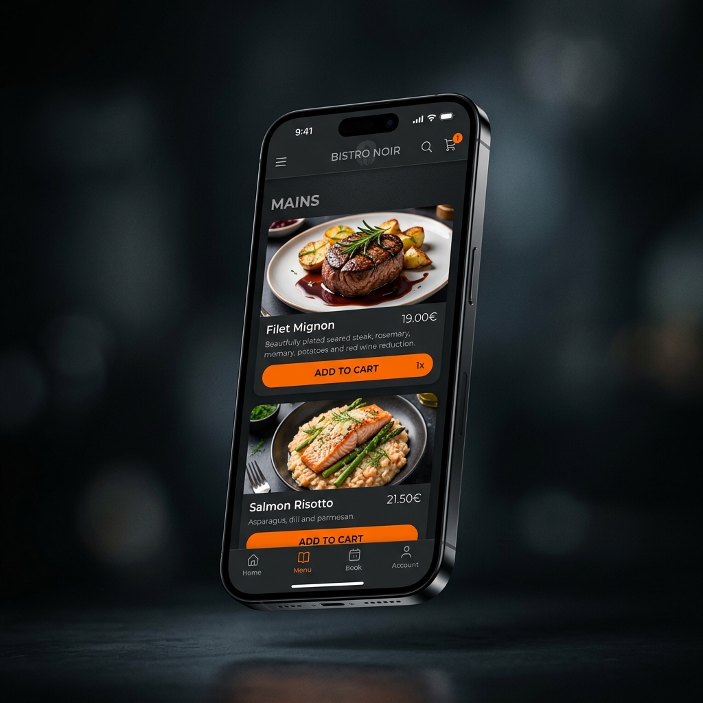 Menu Mobile App